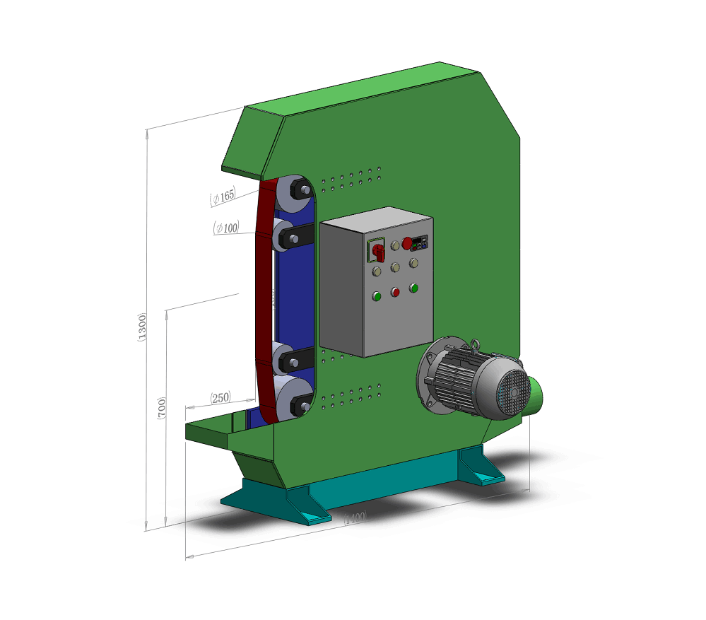 HS-XM75-2800T調速砂帶機